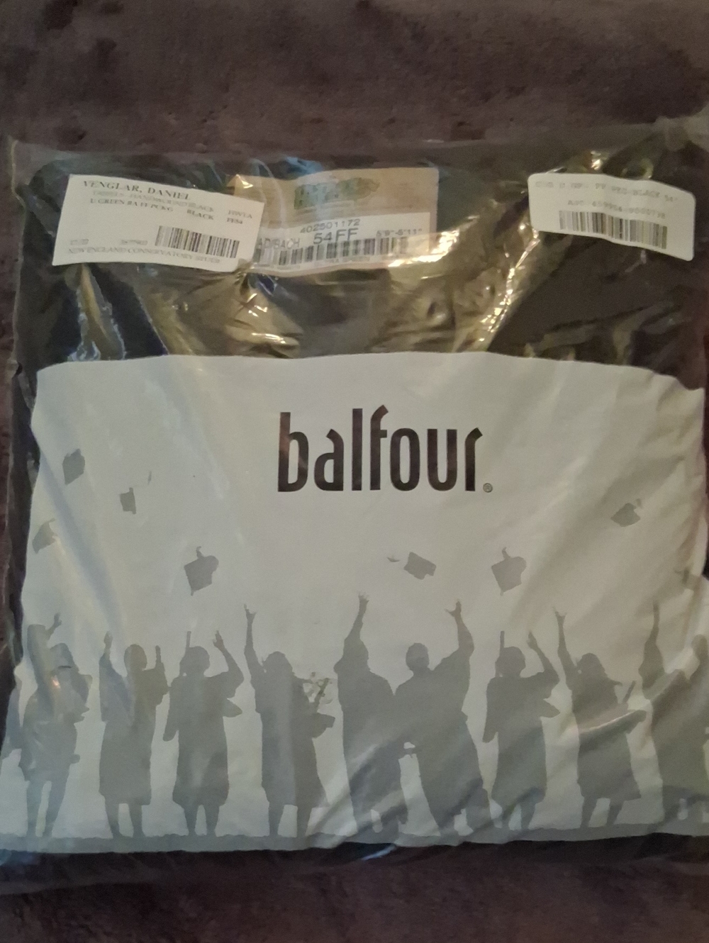 Balfour Graduation Ghown- Black